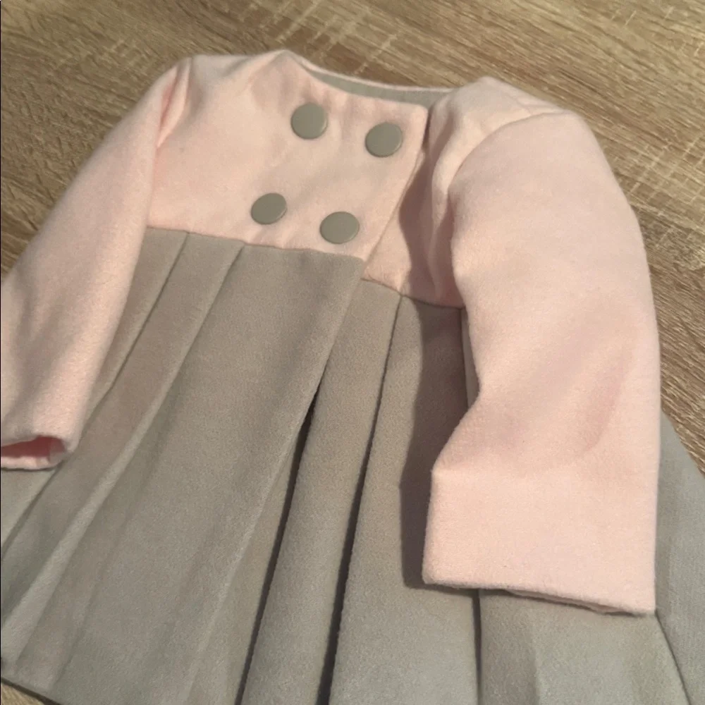 Tahari Baby Pleated Coat Jacket